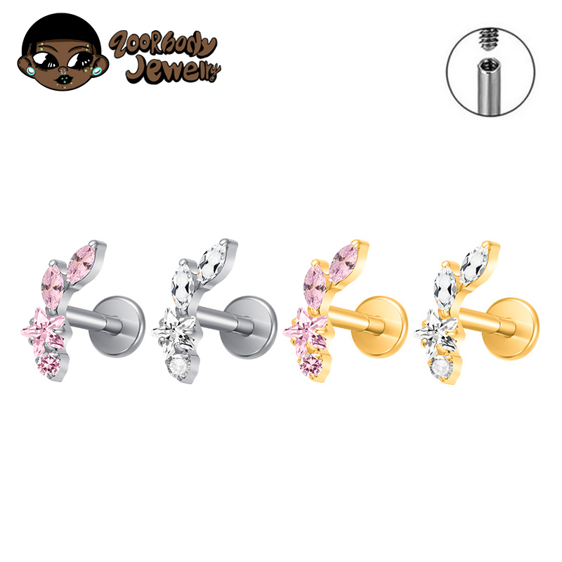Zoor Body Jewelry - ASTM F136 ไทเทเนียม Constellation Star Conch