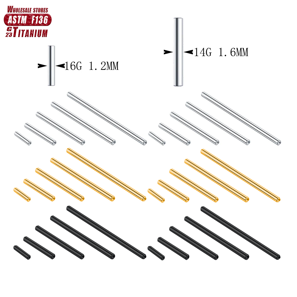 Body Jewelry Implants - ขายส่ง ASTM F136 Implant เกรดไทเทเนียม 14G