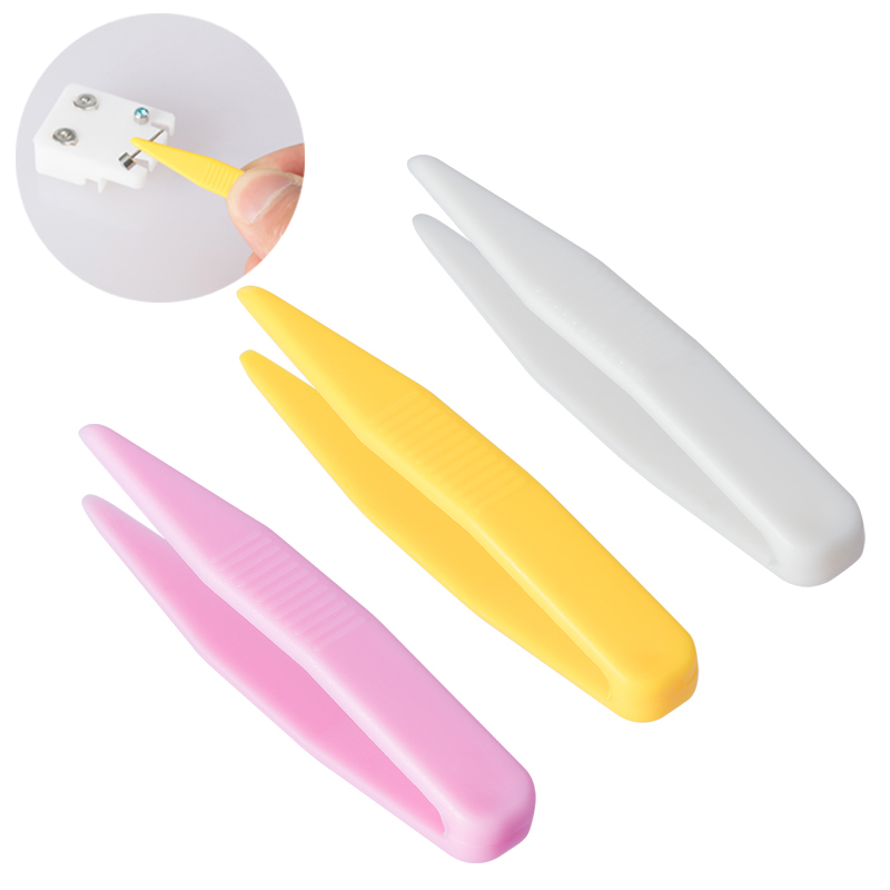 Body Jewelry Implants - 10pcs ลูกปัดพลาสติก Tweezer สําหรับชุดอาคารปริศนาเด็กของเล่นเด็ก CLAMP คลิปคีมอุปกรณ์เสริมเครื่องมือ