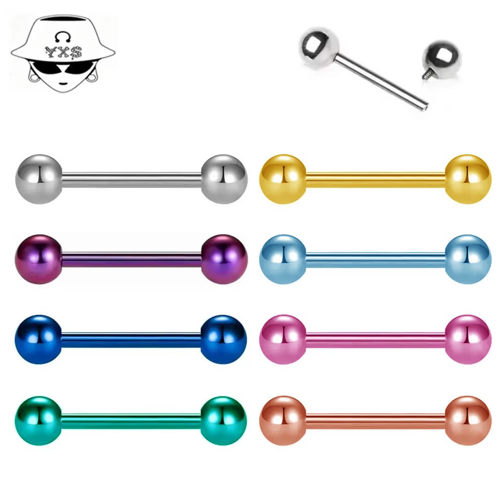 Body Jewelry Implants - 2 ชิ้น/ล็อต ASTM F136 ไทเทเนียมเกรดสำหรับฝังในร่างกาย แบบเคลือบผิว