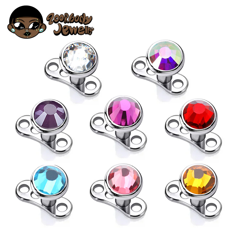Body Jewelry Implants - G23 ไทเทเนียมเจาะ Micro Dermal Anchor Base