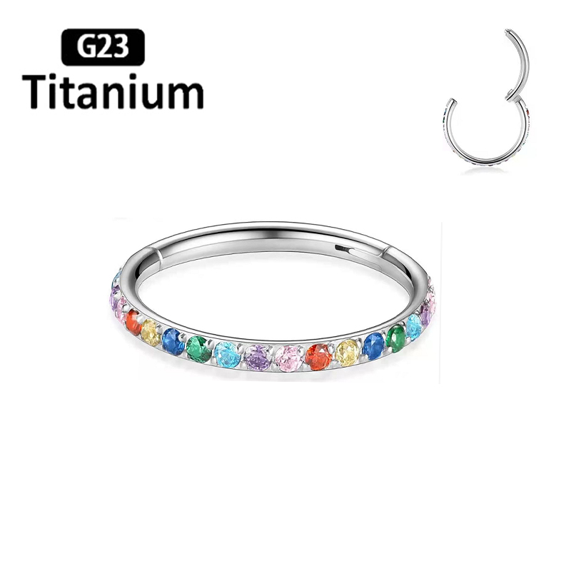 ASTM F136 ต่างหูไทเทเนียมคุณภา - Zoor Body Jewelry บทวิจารณ์และราคา