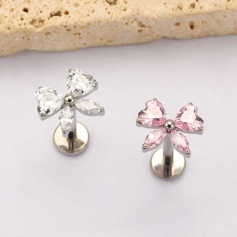 ต่างหู ASTM F136 ไทเทเนียมรูปห - Zoor Body Jewelry บทวิจารณ์และราคา