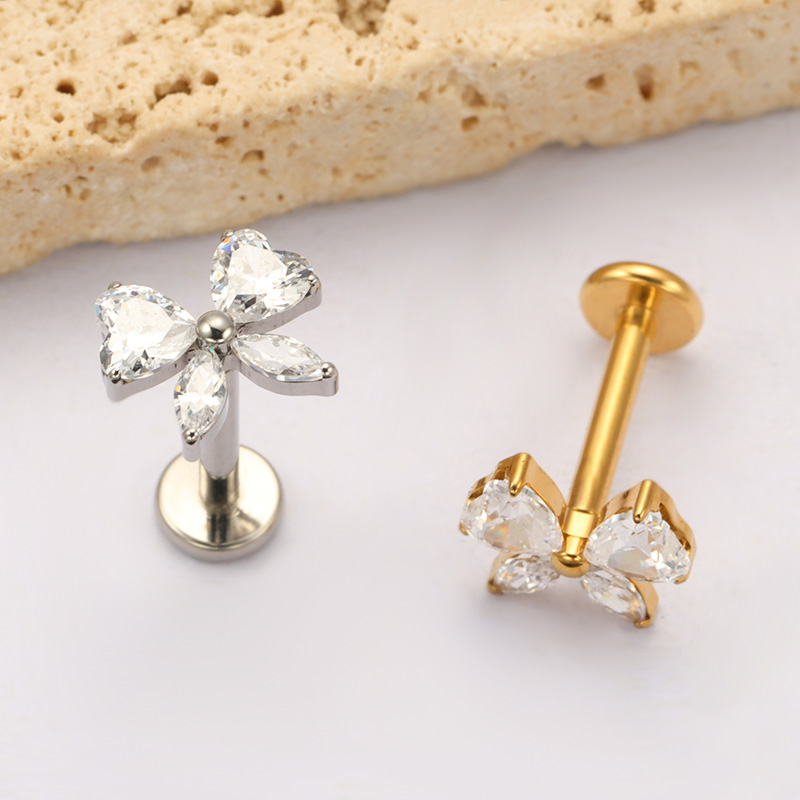 ต่างหู ASTM F136 ไทเทเนียมรูปห - Zoor Body Jewelry บทวิจารณ์และราคา
