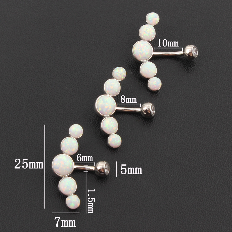แหวนเจาะสะดือ วัสดุเงินแท้ 925 - Body Jewelry Materials บทวิจารณ์และราคา