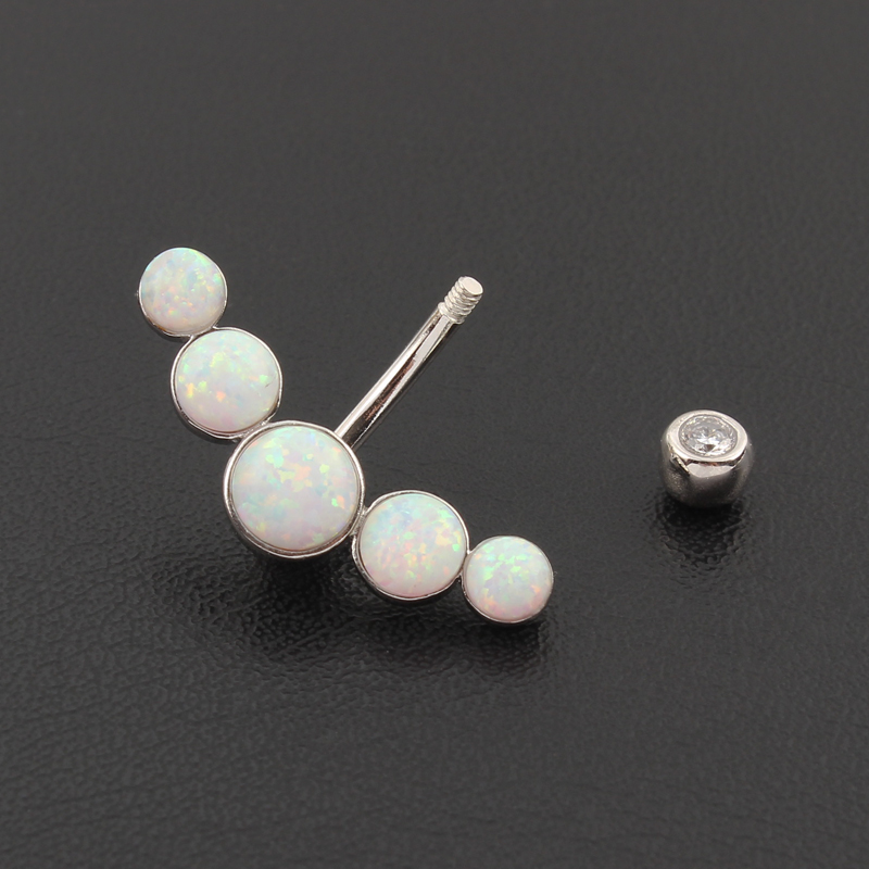 แหวนเจาะสะดือ วัสดุเงินแท้ 925 - Body Jewelry Materials บทวิจารณ์และราคา