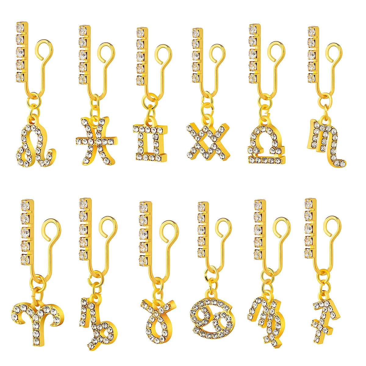2แพ็คที่หนีบหูโลหะเซอร์คอน12คล - Body Jewelry Ear Piercing บทวิจารณ์และราคา