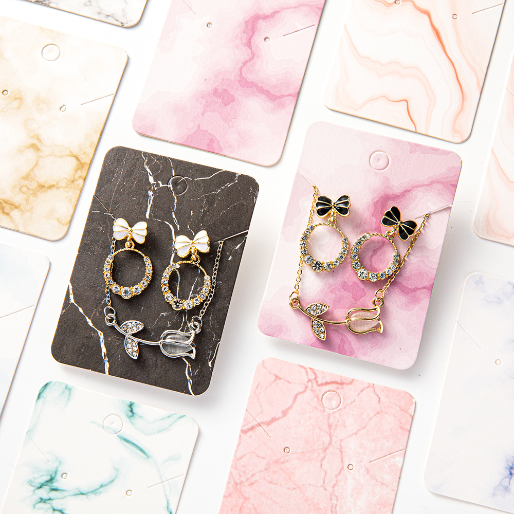 50pcs หินอ่อนต่างหูการ์ดแสดงผล - Body Jewelry Display บทวิจารณ์และราคา