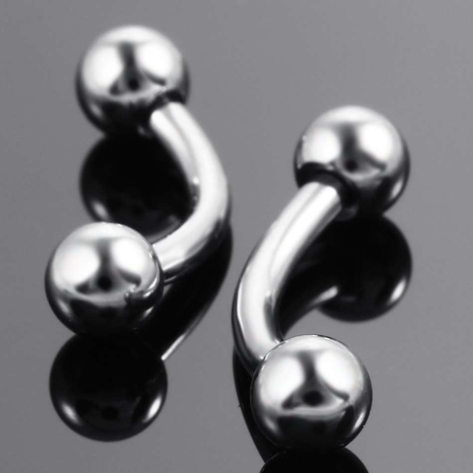 10 ชิ้น/ล็อตเหล็กคิ้วกล้วยเจาะ - Zoor Body Jewelry บทวิจารณ์และราคา