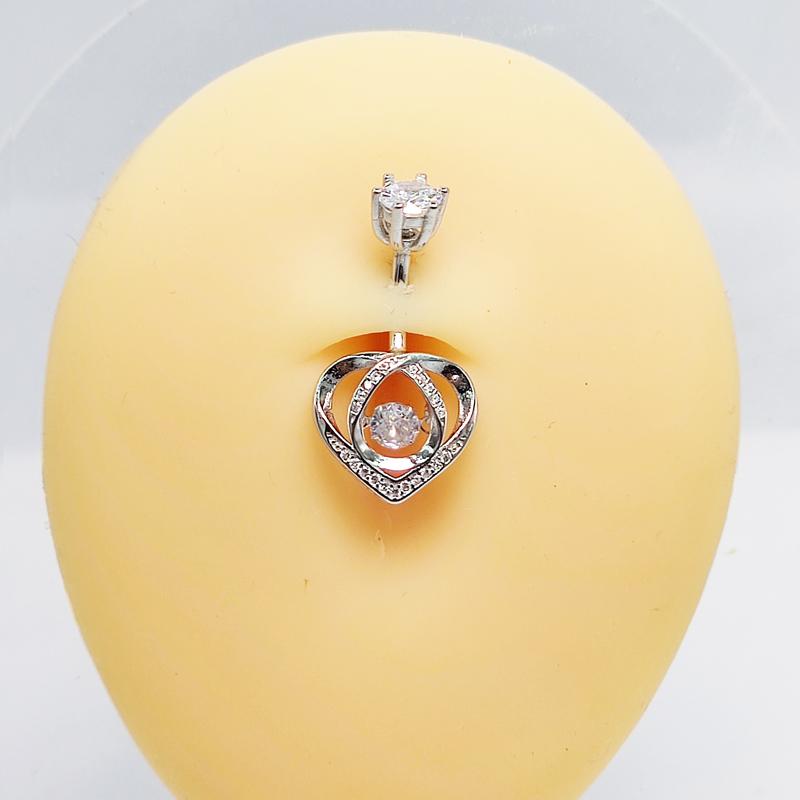 แหวนสะดือ 925 เงินสเตอร์ลิงประ - Body Jewelry Materials บทวิจารณ์และราคา