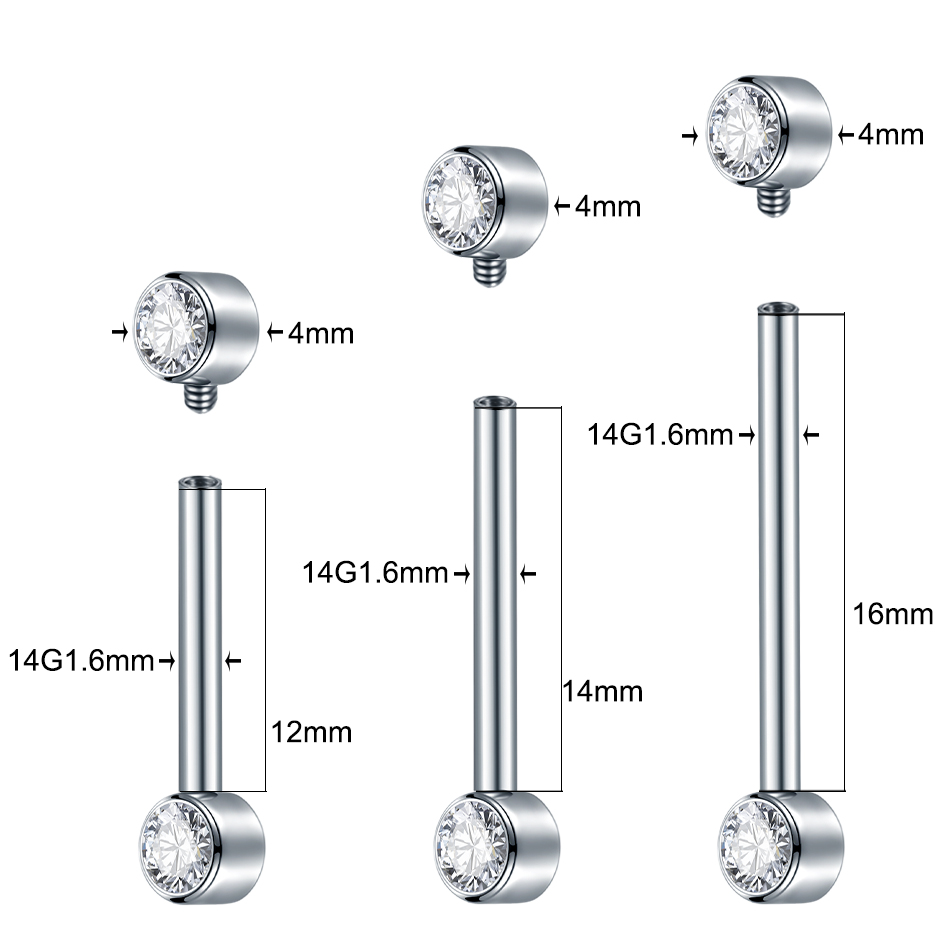 1/5pcs Implant เกรดไทเทเนียมเก - Body Jewelry Implants บทวิจารณ์และราคา