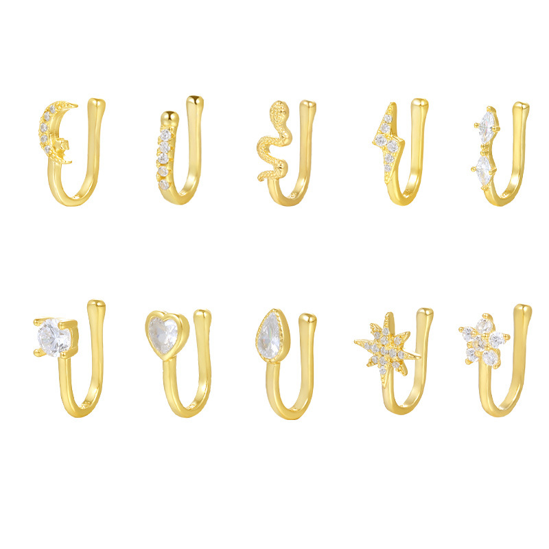 ต่างหูเงินแท้ 925 ประดับเพชรทร - Body Jewelry Ear Piercing บทวิจารณ์และราคา