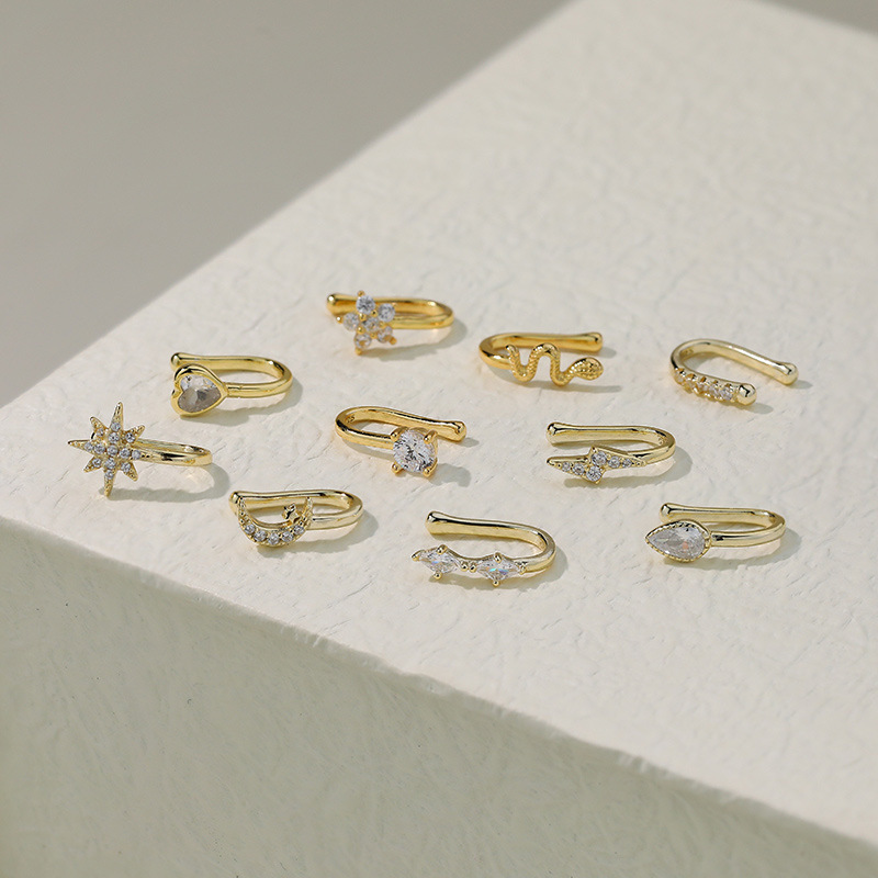 ต่างหูเงินแท้ 925 ประดับเพชรทร - Body Jewelry Ear Piercing บทวิจารณ์และราคา