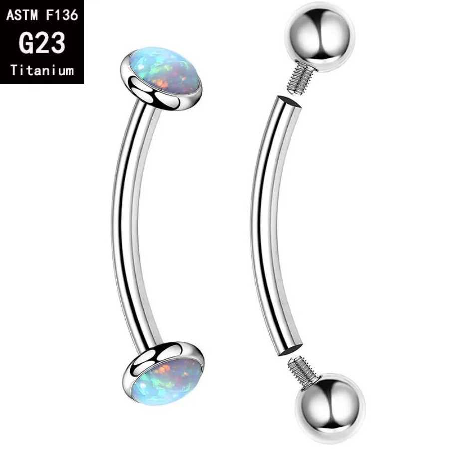 ชุดอุปกรณ์เจาะคิ้วแบบโค้ง 5 ชิ - Zoor Body Jewelry บทวิจารณ์และราคา