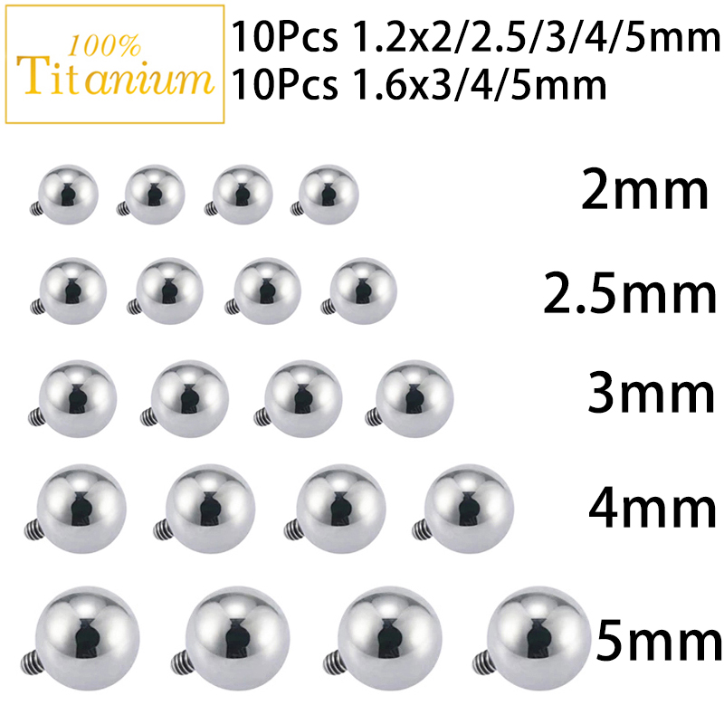 10ชิ้นฝังกระจกไทเทเนียม G23 AS - Body Jewelry Implants บทวิจารณ์และราคา