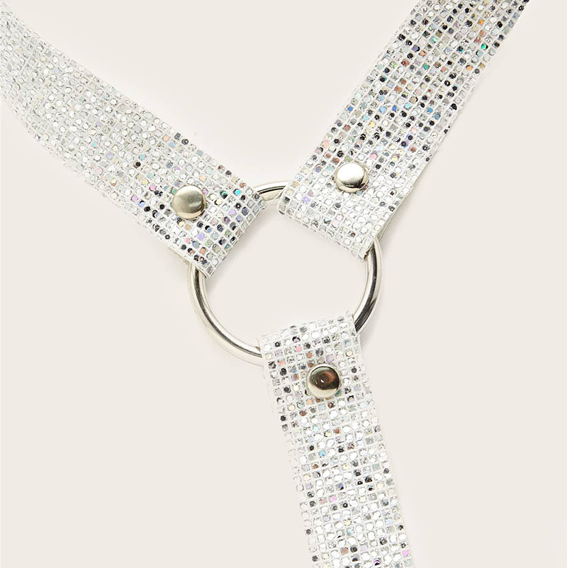 สร้อยคอประดับเลื่อมรูปหัวใจสไต - Body Jewelry Nipple Chain บทวิจารณ์และราคา