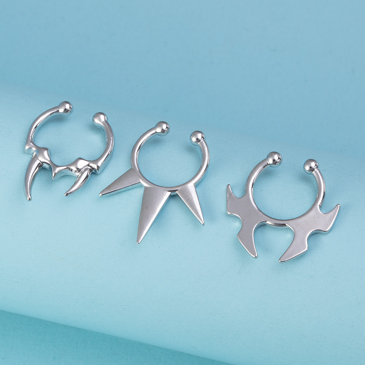 1-3pcs คลิปปลอมบนแหวนจมูก Hoop - Body Jewelry Implants บทวิจารณ์และราคา