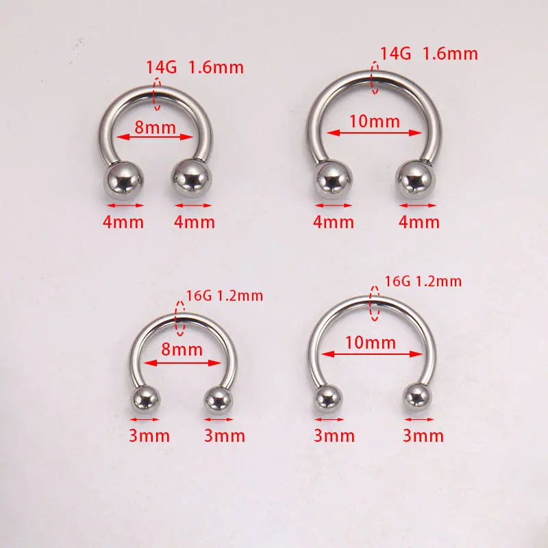 5pcs ASTM F136 ไทเทเนียม Horse - Zoor Body Jewelry บทวิจารณ์และราคา