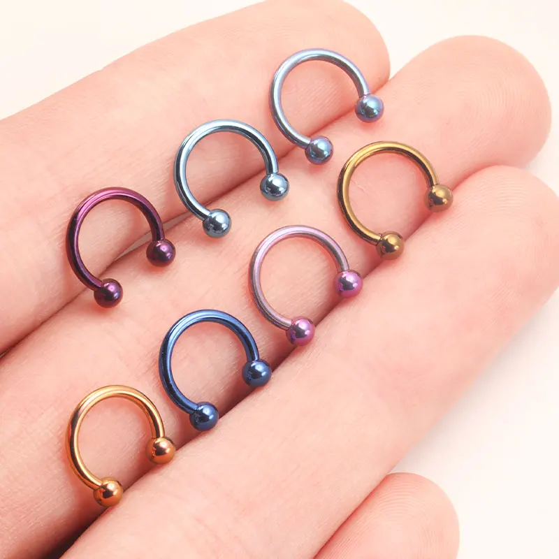 5pcs ASTM F136 ไทเทเนียม Horse - Zoor Body Jewelry บทวิจารณ์และราคา