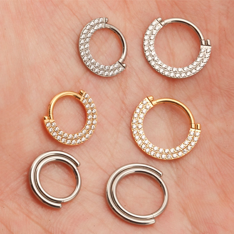 ASTM F136 ไทเทเนียม Clicker Se - Zoor Body Jewelry บทวิจารณ์และราคา