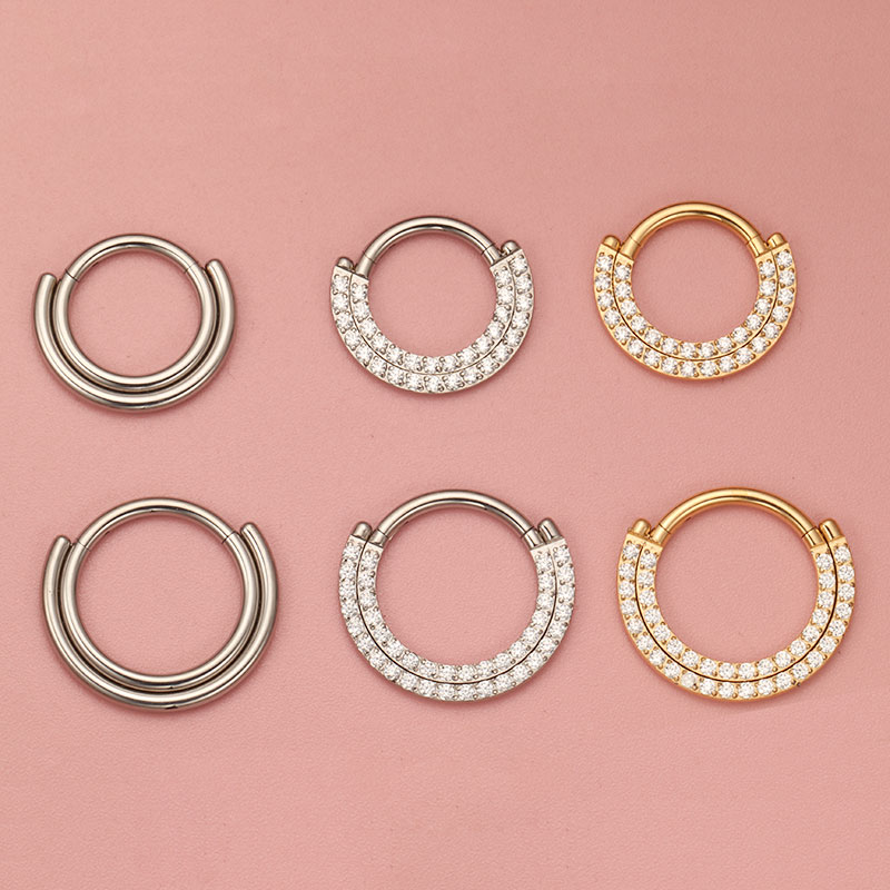 ASTM F136 ไทเทเนียม Clicker Se - Zoor Body Jewelry บทวิจารณ์และราคา