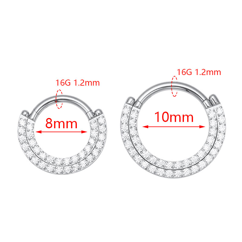 ASTM F136 ไทเทเนียม Clicker Se - Zoor Body Jewelry บทวิจารณ์และราคา