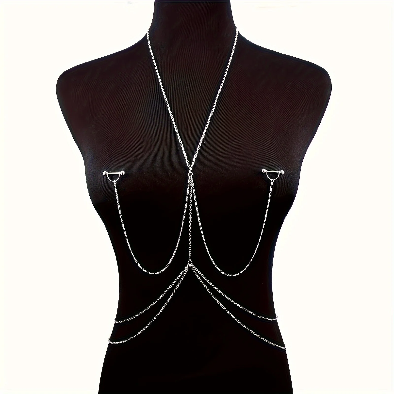 1 PC Elegant & เซ็กซี่ Body CH - Body Jewelry Nipple Chain บทวิจารณ์และราคา
