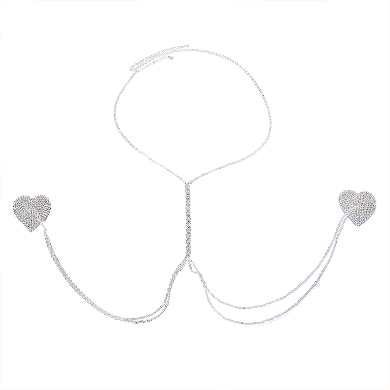 Stonefans เซ็กซี่บิกินี่ Cross - Body Jewelry Nipple Chain บทวิจารณ์และราคา