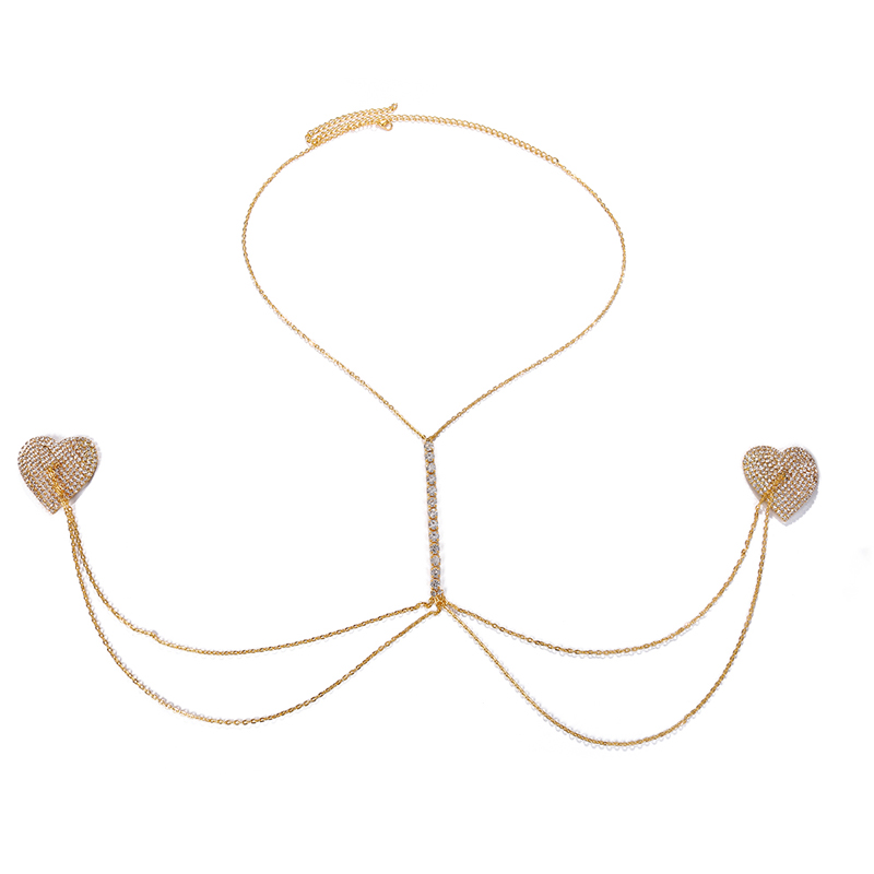 Stonefans เซ็กซี่บิกินี่ Cross - Body Jewelry Nipple Chain บทวิจารณ์และราคา