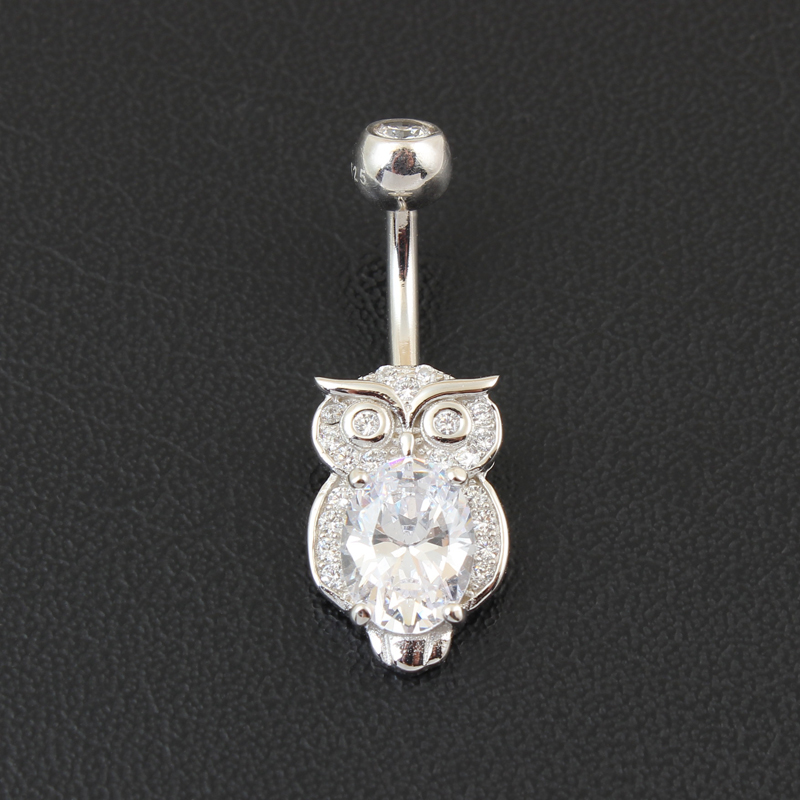 แหวนสะดือจริง 925 เงินสเตอร์ลิ - Body Jewelry Materials บทวิจารณ์และราคา