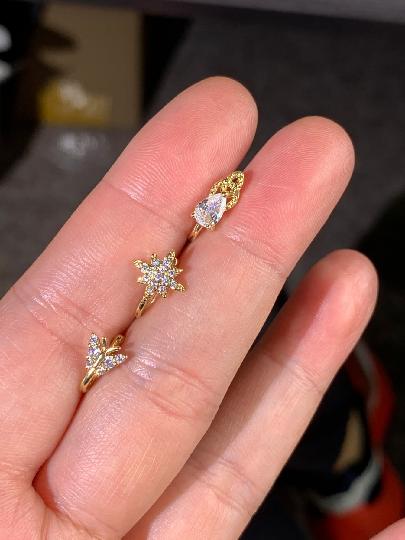 ชุดคลิปหนีบจมูก 3 ชิ้น ดีไซน์ท - Body Jewelry Materials บทวิจารณ์และราคา
