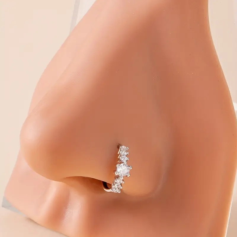 เรียบง่ายแถวเดียวเรขาคณิต S925 - Body Jewelry Materials บทวิจารณ์และราคา