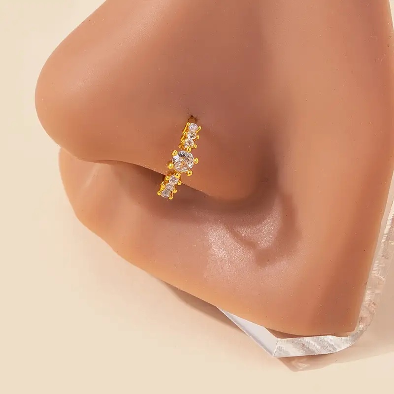 เรียบง่ายแถวเดียวเรขาคณิต S925 - Body Jewelry Materials บทวิจารณ์และราคา