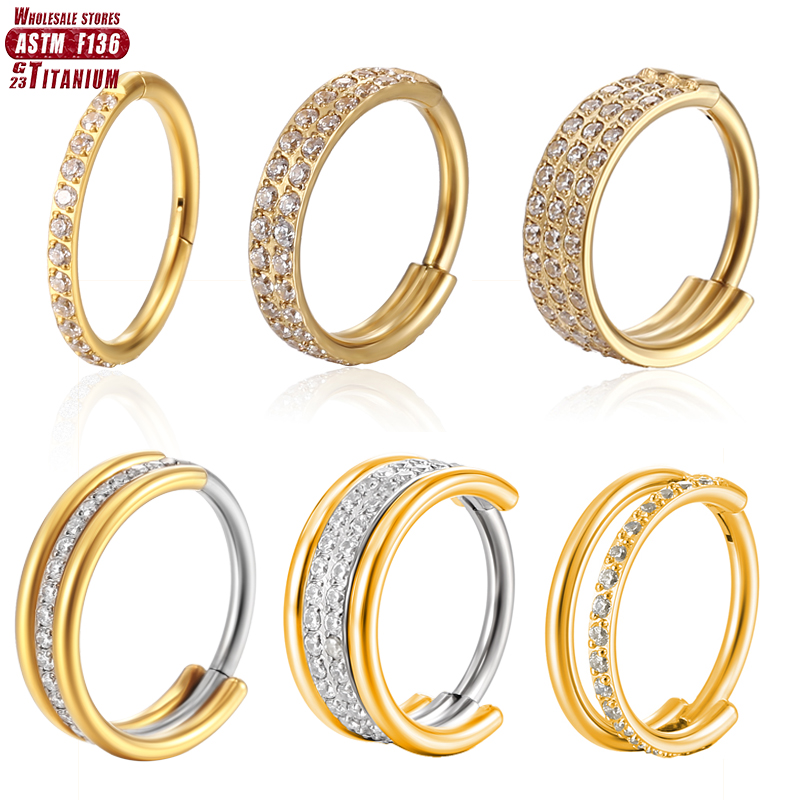 F136 ไทเทเนียมแหวนจมูก Implant - Body Jewelry Implants บทวิจารณ์และราคา