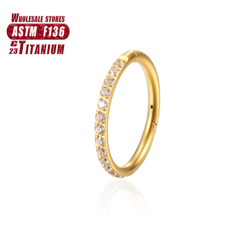 F136 ไทเทเนียมแหวนจมูก Implant - Body Jewelry Implants บทวิจารณ์และราคา