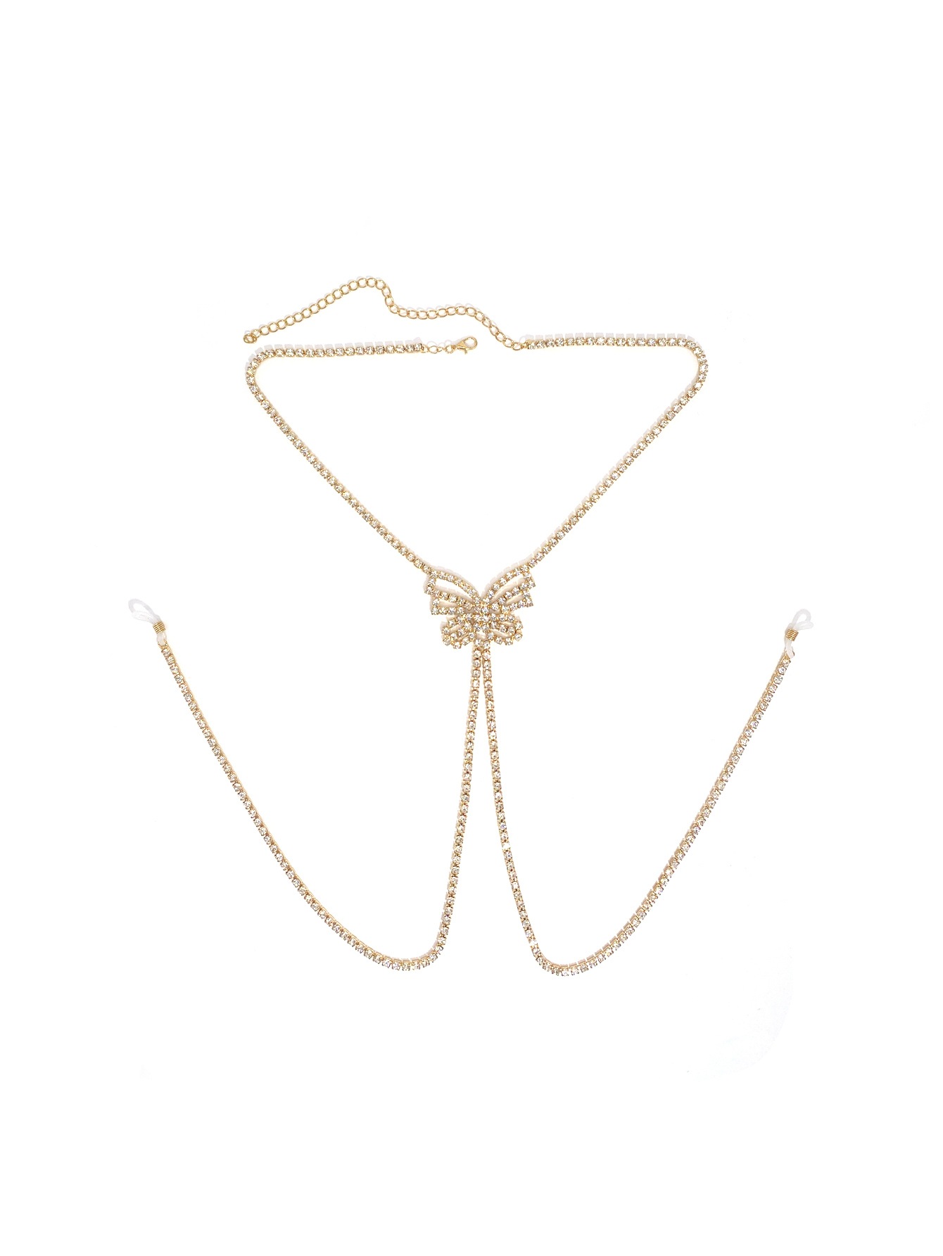 ห่วงโซ่ปลายผีเสื้อพู่ห้อยแบบไม - Body Jewelry Nipple Chain บทวิจารณ์และราคา