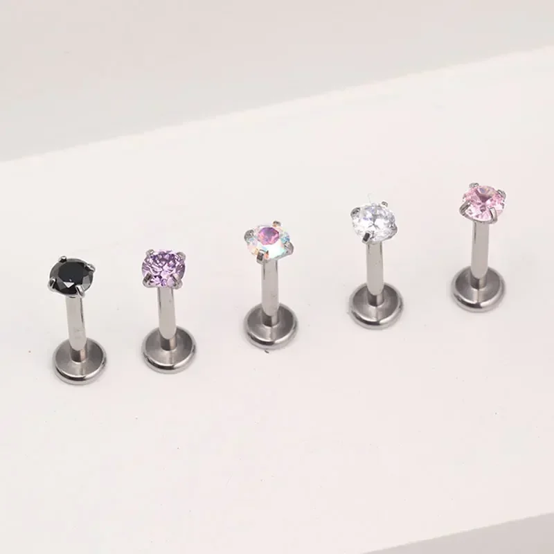 1 ชิ้น G23 ไทเทเนียมเจาะ CZ อั - Zoor Body Jewelry บทวิจารณ์และราคา