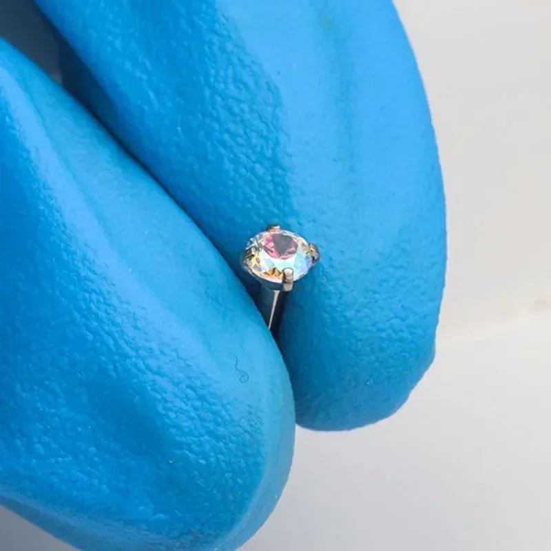 1 ชิ้น G23 ไทเทเนียมเจาะ CZ อั - Zoor Body Jewelry บทวิจารณ์และราคา