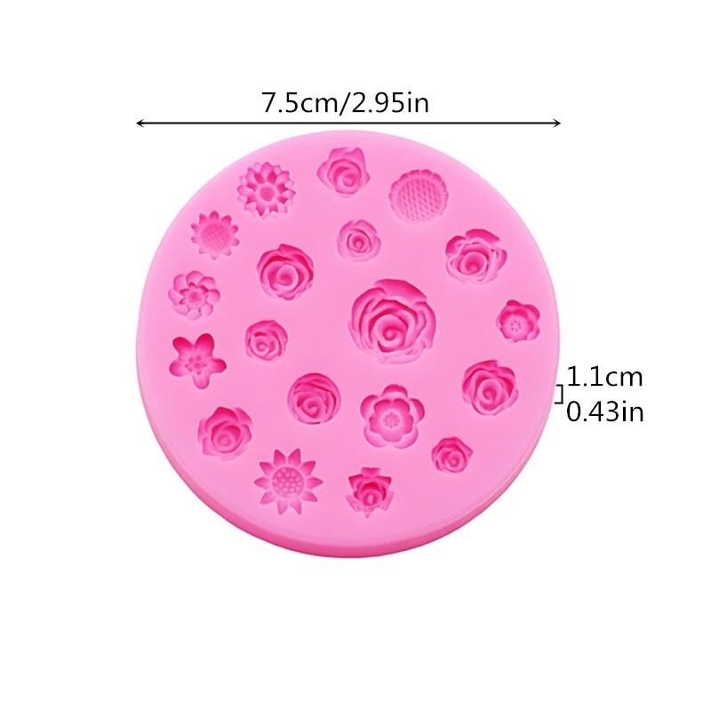 ดอกไม้ซิลิโคนแม่พิมพ์ดอกไม้เรซ - Body Jewelry Display Case บทวิจารณ์และราคา