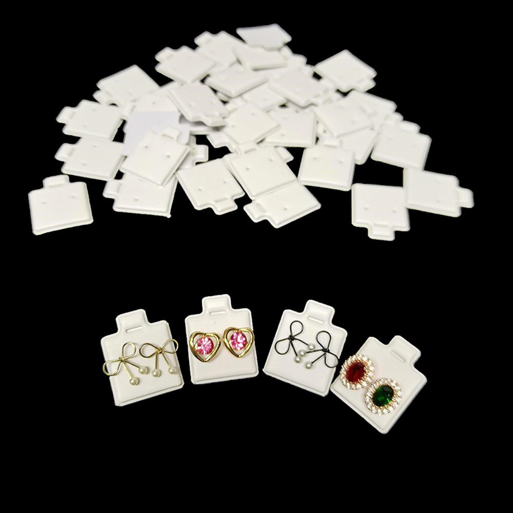 100ชิ้น/ถุงผู้ถือตุ้มหูแผ่นพัฟ - Body Jewelry Display บทวิจารณ์และราคา