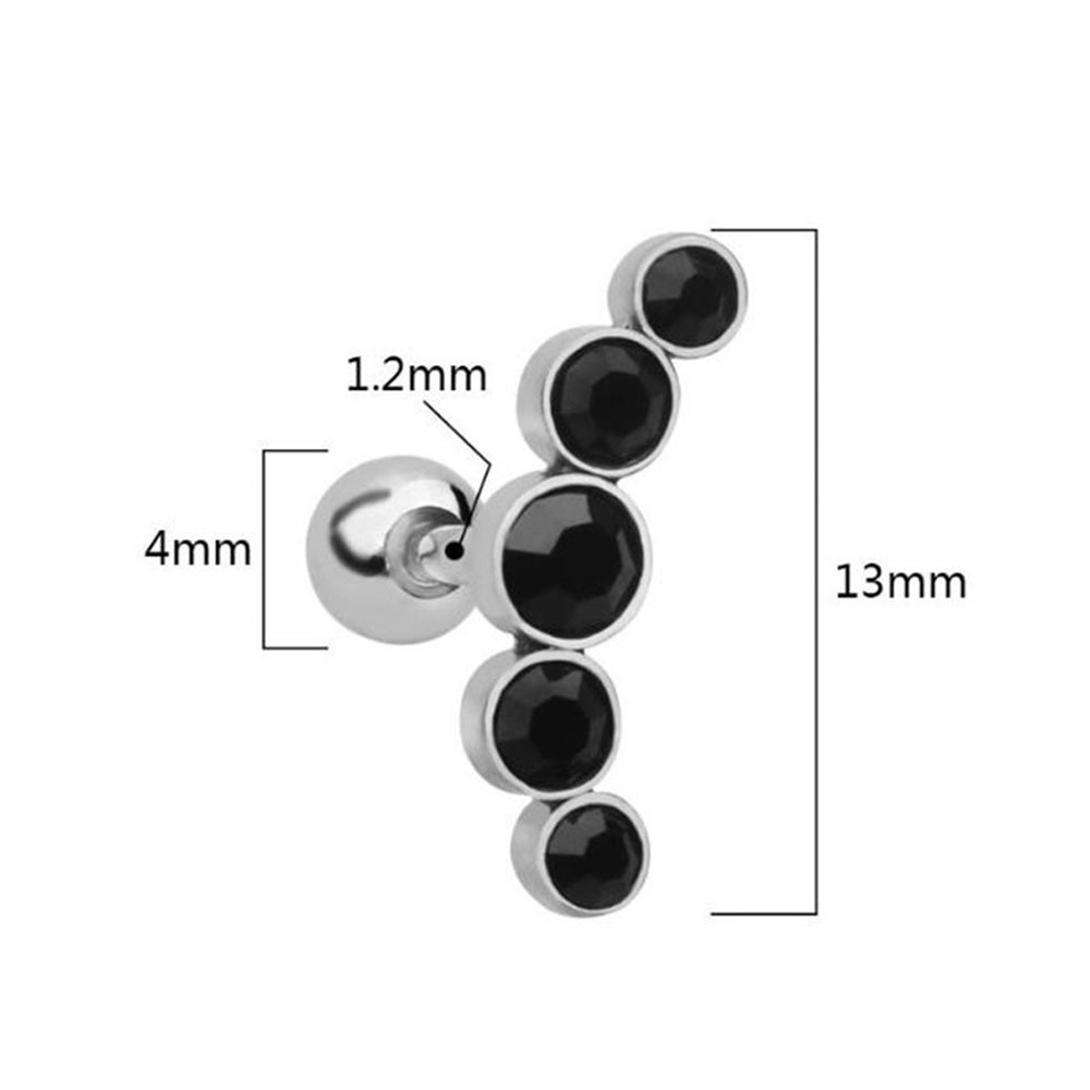 ต่างหูแฟชั่นสแตนเลสแท้ 16G แบบ - Body Jewelry Ear Piercing บทวิจารณ์และราคา