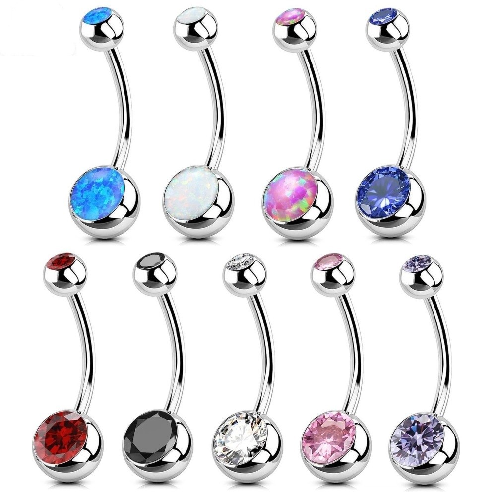 แหวนสะดือวัสดุไทเทเนียมคุณภาพส - Body Jewelry Materials บทวิจารณ์และราคา