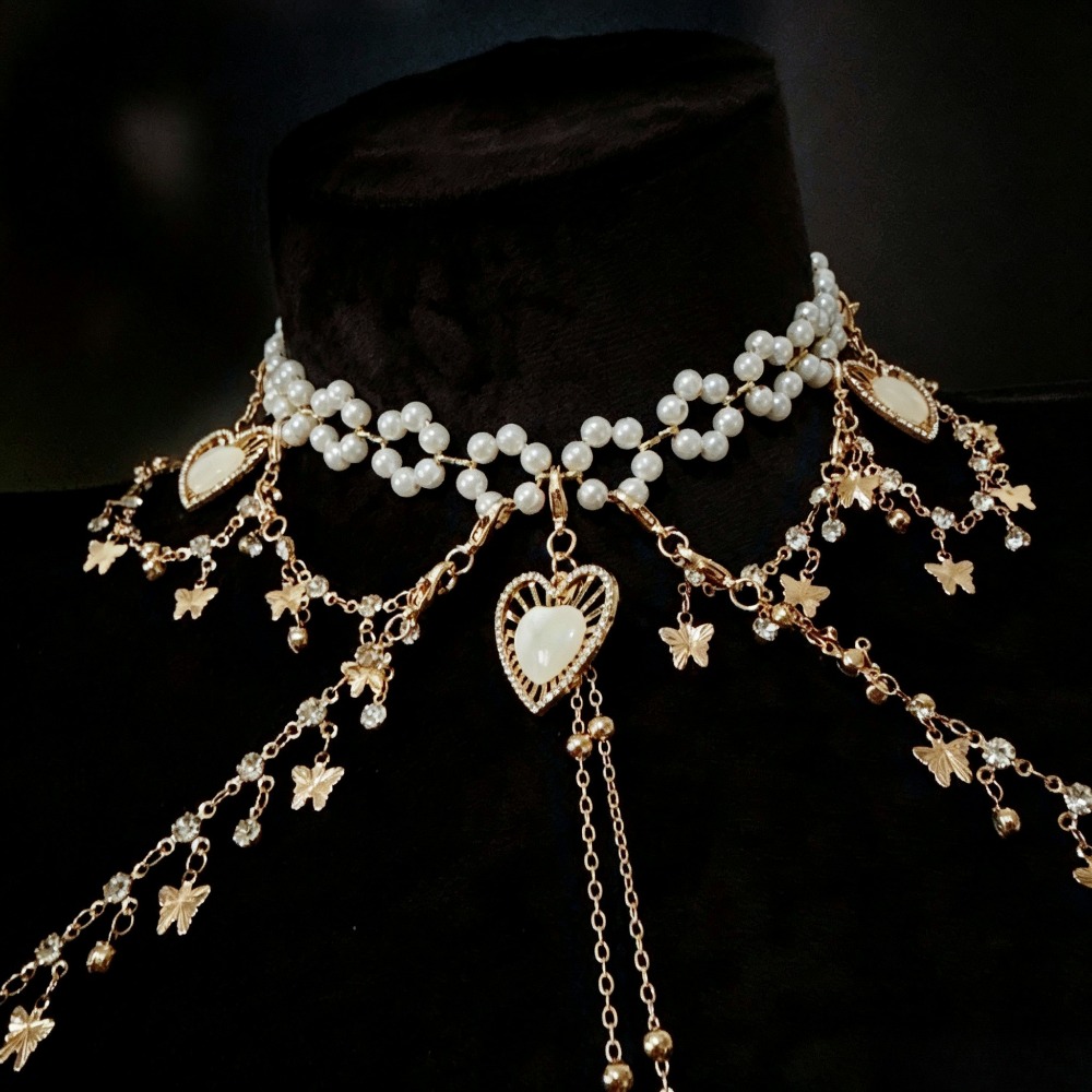 สร้อยคอไข่มุกประดับเพชร จี้รูป - Body Jewelry Nipple Chain บทวิจารณ์และราคา