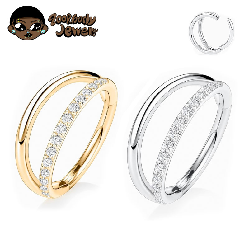 ASTM F136 ไทเทเนียม 16G Moon แ - Zoor Body Jewelry บทวิจารณ์และราคา