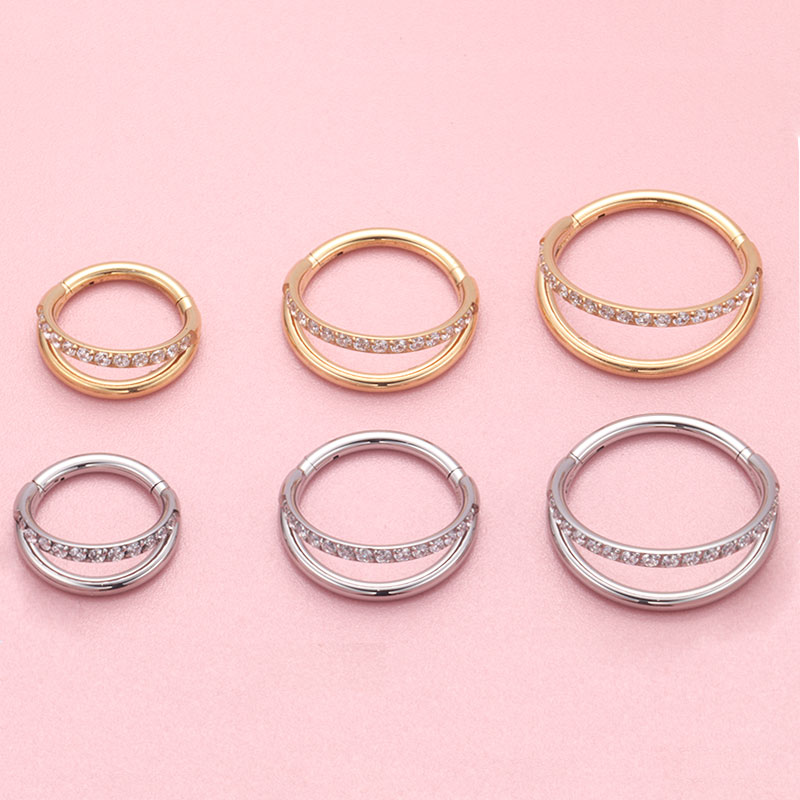 ASTM F136 ไทเทเนียม 16G Moon แ - Zoor Body Jewelry บทวิจารณ์และราคา