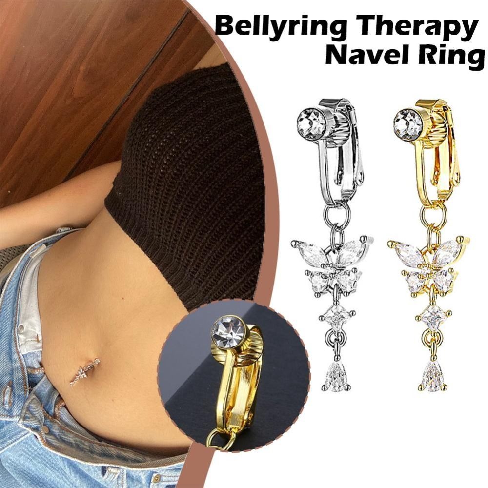 คลิปหนีบสะดือลายผีเสื้อ ประดับ - Body Jewelry Materials บทวิจารณ์และราคา