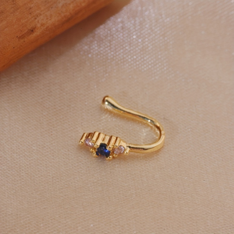 ชุดคลิปหนีบจมูกเพทายสีน้ำเงิน  - Body Jewelry Materials บทวิจารณ์และราคา