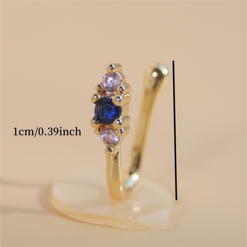 ชุดคลิปหนีบจมูกเพทายสีน้ำเงิน  - Body Jewelry Materials บทวิจารณ์และราคา