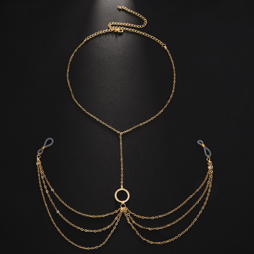 Hollow รอบจุกนมโซ่ไม่เจาะเครื่ - Body Jewelry Nipple Chain บทวิจารณ์และราคา