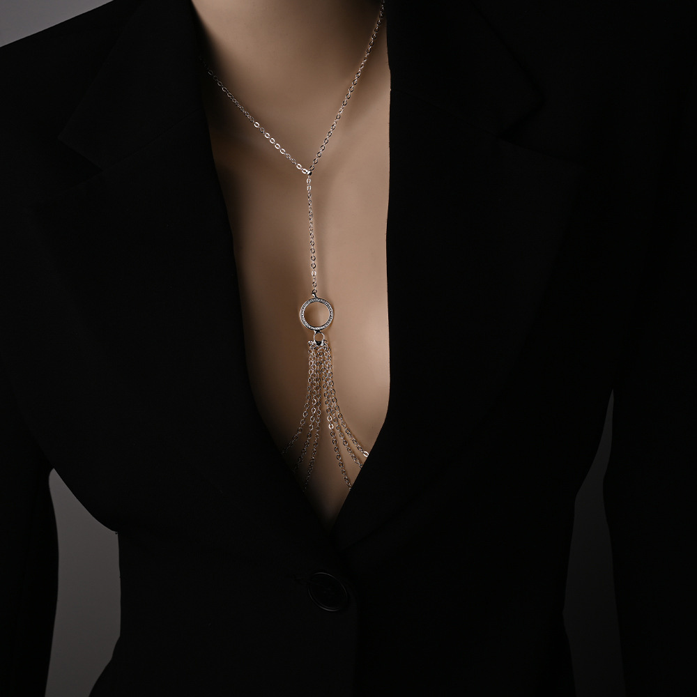 Hollow รอบจุกนมโซ่ไม่เจาะเครื่ - Body Jewelry Nipple Chain บทวิจารณ์และราคา